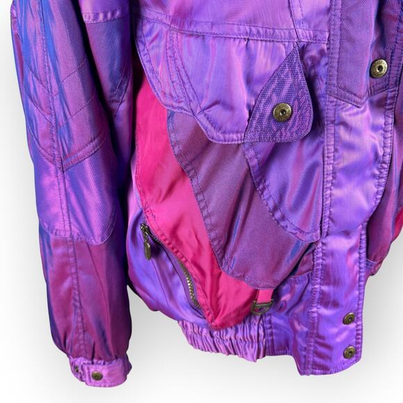 Vintage Women’s Purple Ski Coat Size 12 - Picture 4 of 16